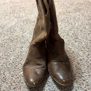 Brown Leather Women's Boots